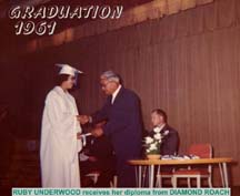 Ruby receives her diploma